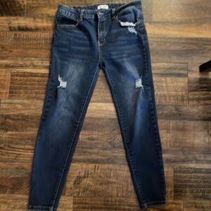 Women’s distressed skinny jeans - Blue Savvy brand Size 15/32